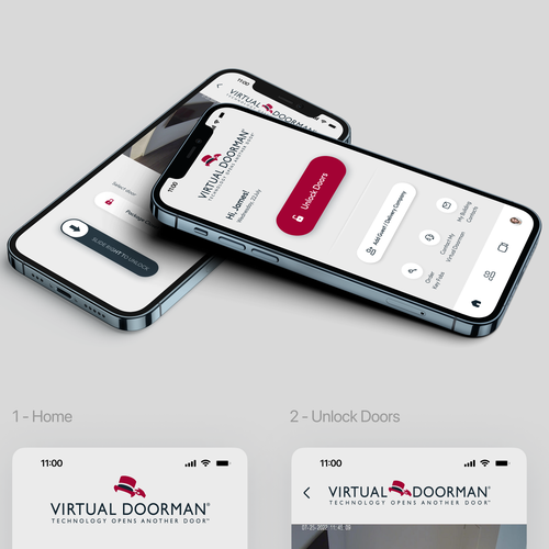 Cool design with the title 'App redesign'