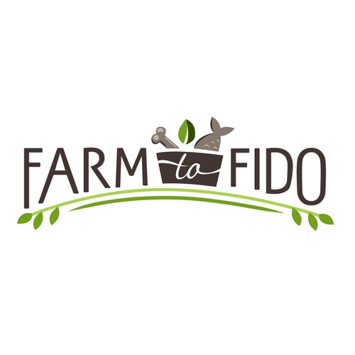Store logo with the title 'organic pet food logo'
