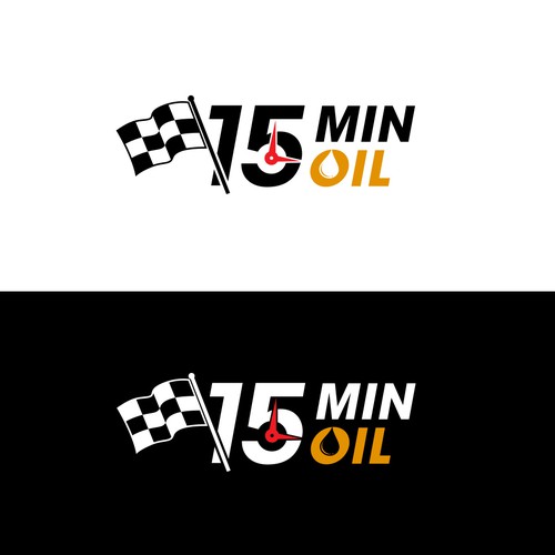 Clock logo with the title '15 Min Oil'