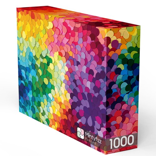 Puzzle design with the title 'puzzle box packaging'