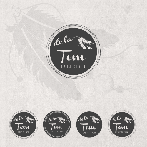 Circle logo with the title 'Tem - Jewelry to live in'