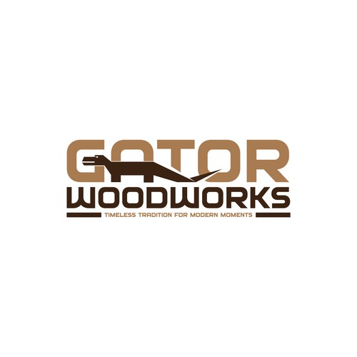 Gator logo with the title 'Gator Woodwork'