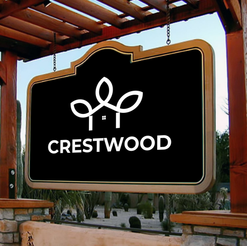 Wood logo with the title 'crestwood'