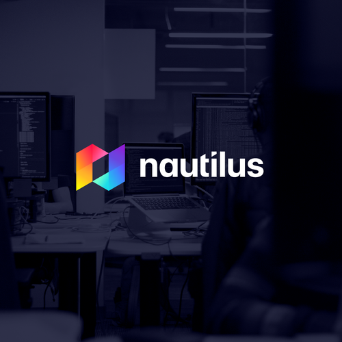 Software design with the title 'Logo for Nautilus'