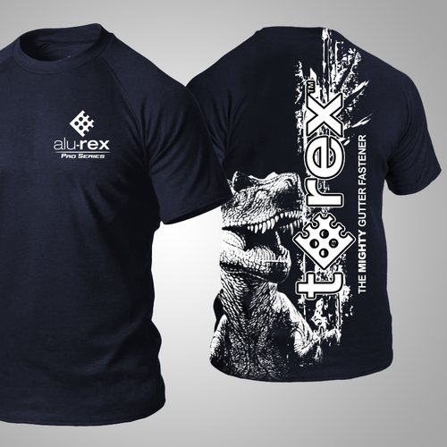 Industrial t-shirt with the title 'T-Shirt for Alu-Rex Marketing'