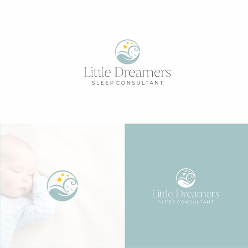 Childcare logo with the title 'Simple cute design'