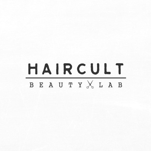 Eye-catching logo with the title 'Hair Cult Beauty Lab'