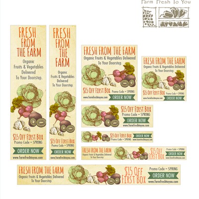 Banner Ads for Farm Fresh To You