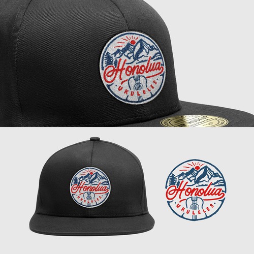 Hand lettering design with the title 'honolua ukuleles'