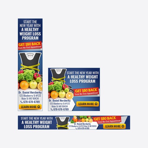 Google Ads design with the title 'Banner A'