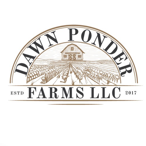 Farm brand with the title 'Down Ponder farm LLC'