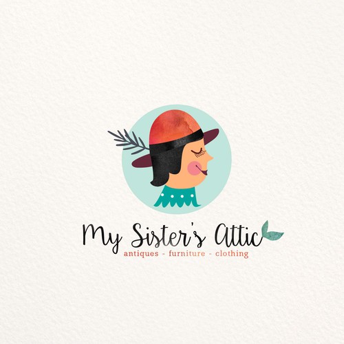 Profile design with the title 'My Sister's Attic logo'