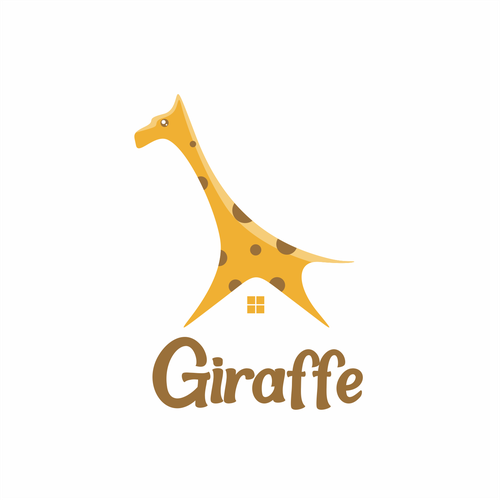 Giraffe logo with the title 'Combination logo concept for Giraffe'