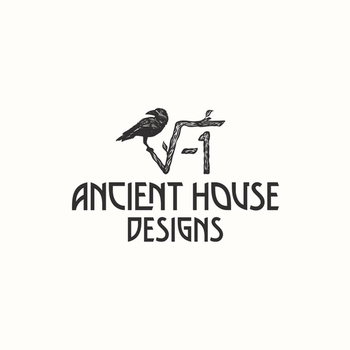 Abstract design with the title 'Logo project for Ancient House Designs.'