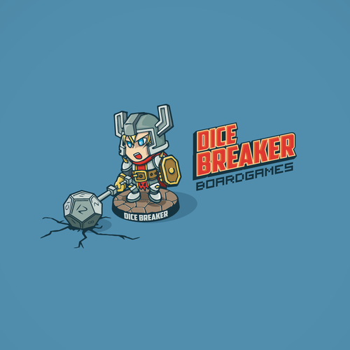 Gaming logo with the title 'Board Gaming Website Dicebreaker.com Needs a Logo!'