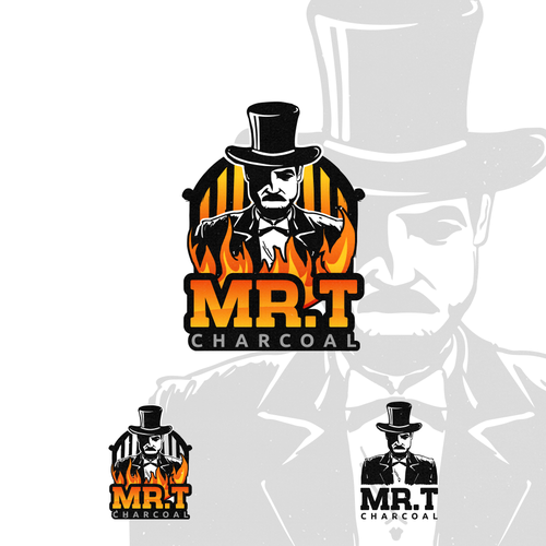 Mysterious logo with the title 'Winning Logo in contest : Mr. T Charcoal'