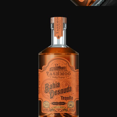 Bahia Desnuda Tequila label