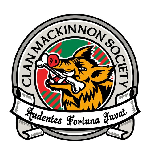 Hog logo with the title 'Clan Mackinnon Society'