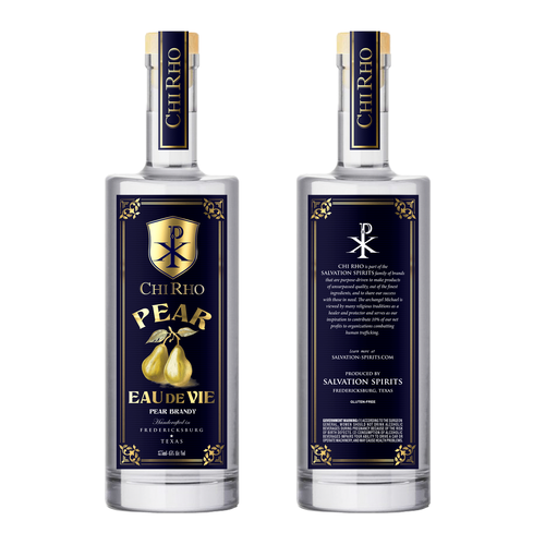 Design label with the title 'Chi Rho '