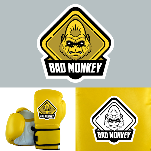 Boxing-gloves logo with the title 'Sportswear logo'