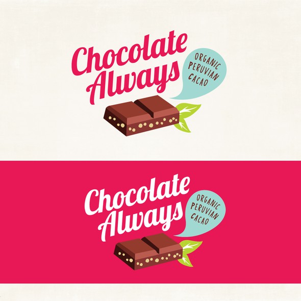 Chocolate bar logo with the title 'Chocolate bar logo'