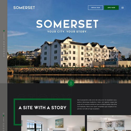 Property website with the title 'Real Estate Website'