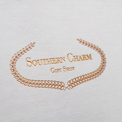 Gift logo with the title 'Logo concept for Southern Charm Gift Shop'