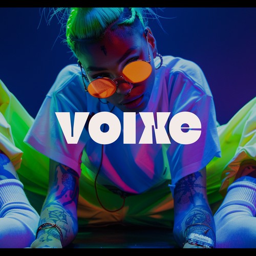 DJ design with the title 'VOIXE Modern Logo Design'