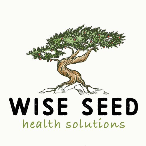 Pine tree logo with the title 'Wise seed'