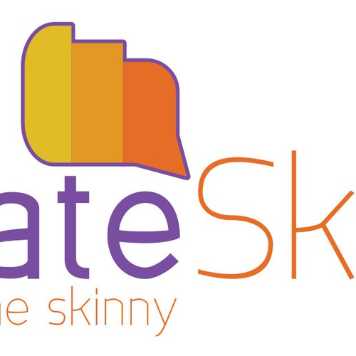 Rating logo with the title 'Create a logo for RateSkinny.  Fresh, fun, and simple.'