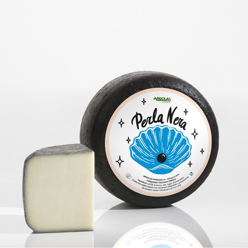 Sea label with the title 'Label for cheese '