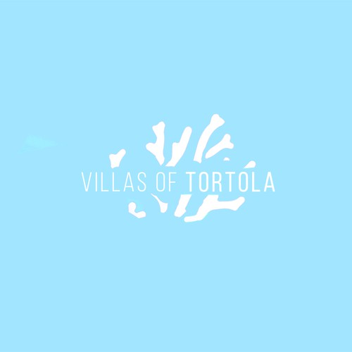 Coral design with the title 'LOGO DESIGN FINAL FOR VILLAS OF TORTOLA'