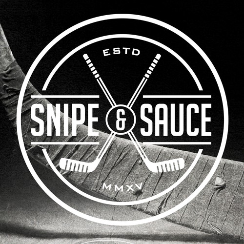 Hockey logo with the title 'Mordern , simple design for hockey gear'