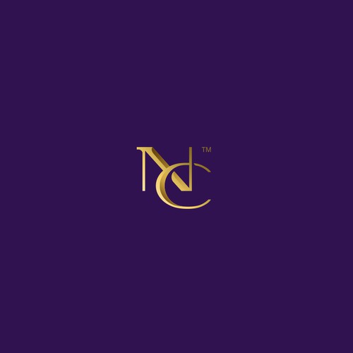 Embossed design with the title 'Stylish NC Monogram '