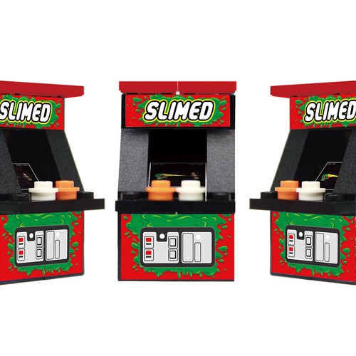 Decal design with the title ' Custom LEGO Ghostbusters Arcade Decal Design'