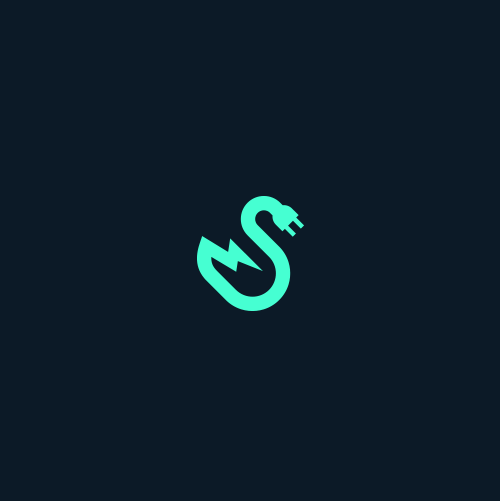 Electric shock logo with the title 'Energy Swan'