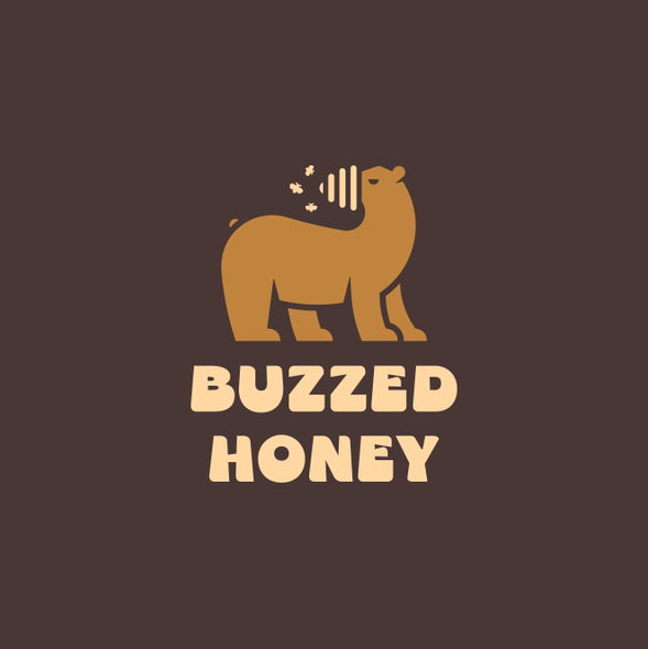 Honeycomb design with the title 'Logo for honey company'