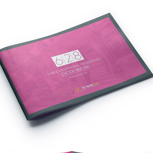 Vibrant design with the title 'Sales Booklet for luxury condo project'