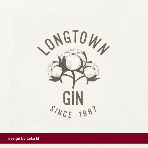 Gin logo with the title 'Longtown gin'