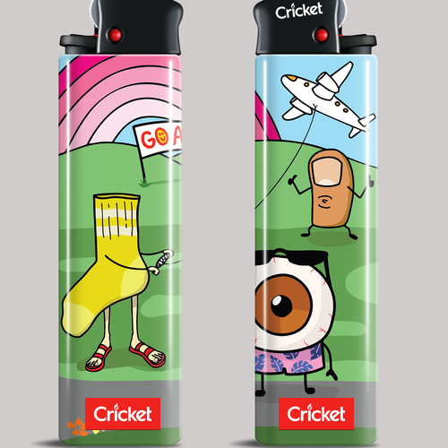 Friendly artwork with the title 'Design for Limited Edition Lighter'