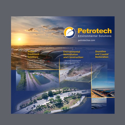 B2B design with the title 'Environmental Solutions Trade Show Booth 2024'