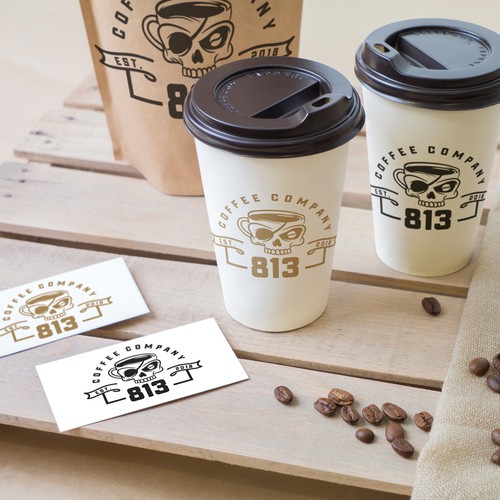 Pirate logo with the title 'Pirate Skull'