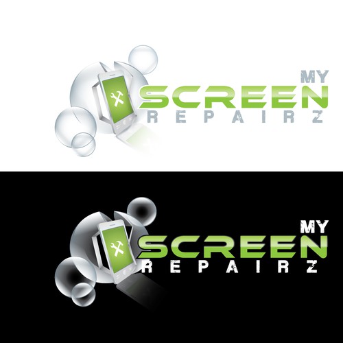 Cell phone logo with the title 'cell phone repair company'