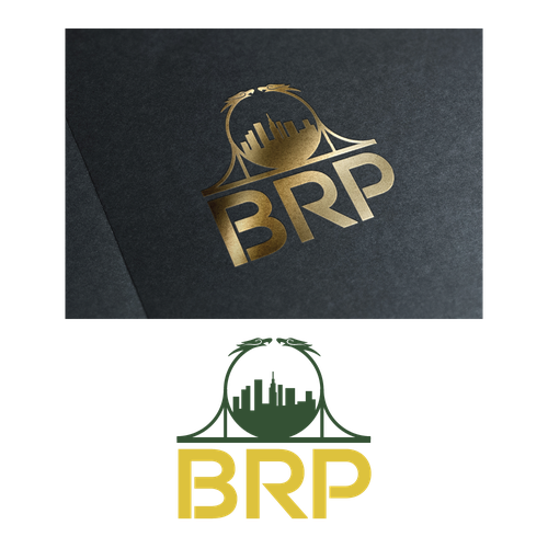 City brand with the title 'Gold logo for real estate'