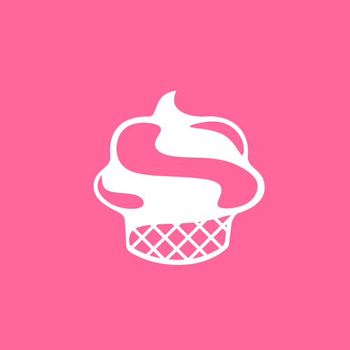 Dessert logo with the title 'Sweet and delicate'