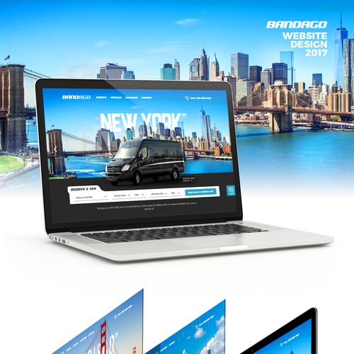 Vehicle design with the title 'Bandago'