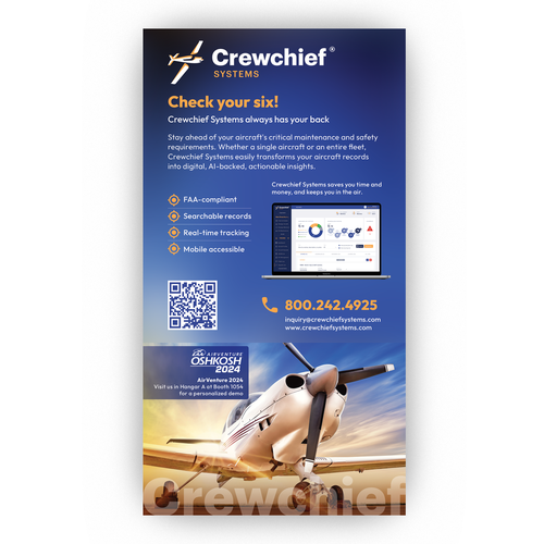 Magazine ad design with the title '3/4 Print Advertisement for Sport Aviation Magazine'