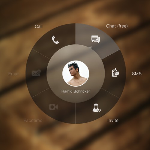 Invite design with the title 'Call Interface'