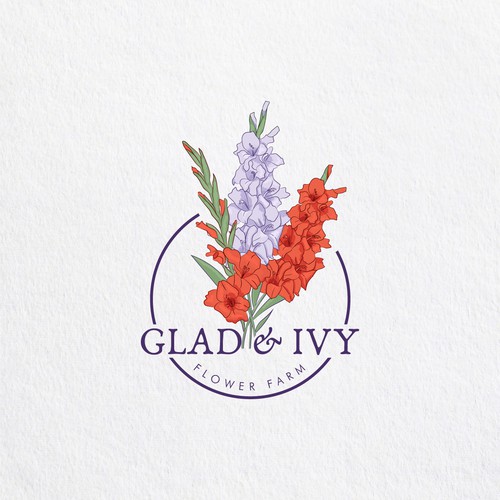Lily logo with the title 'logo concept for flower farm'