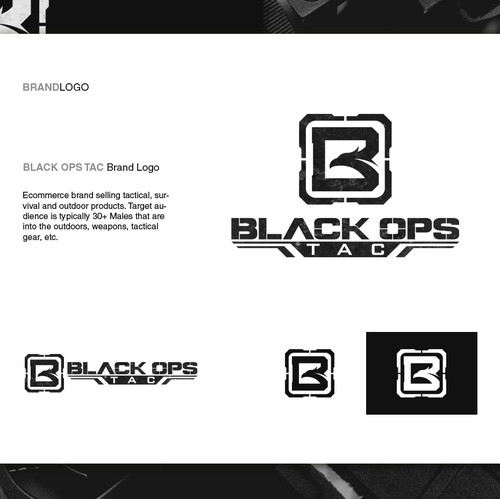 Army design with the title 'Logo design for Black Ops Tac'